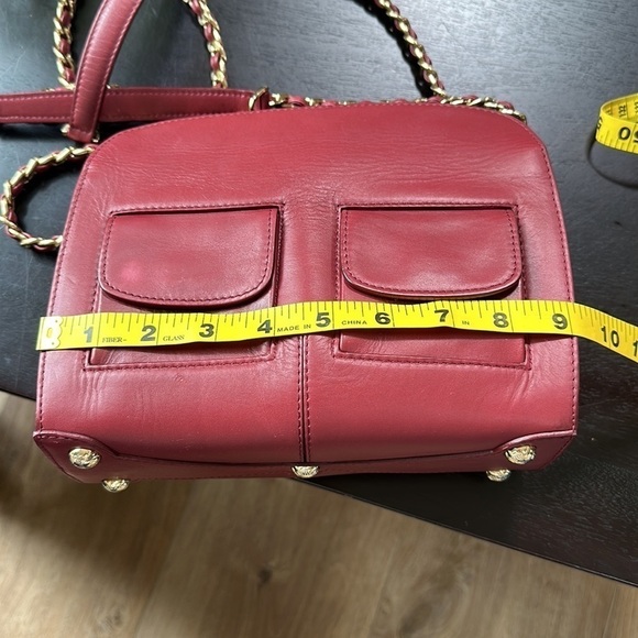 Stuart Weitzman red leather pod bag shoulder bag - Picture 10 of 16